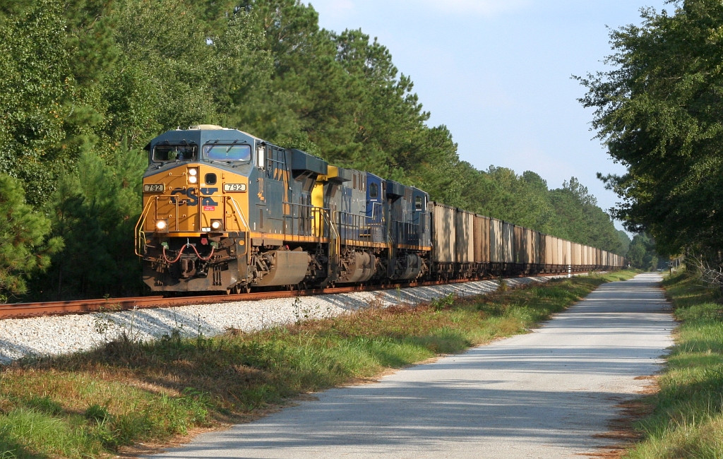 U303? NB empty coal train